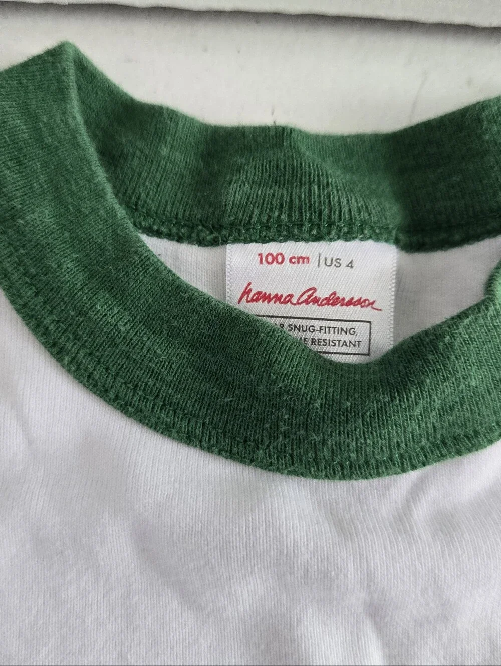 Hanna Andersson Green Striped Dragon Pajama Set